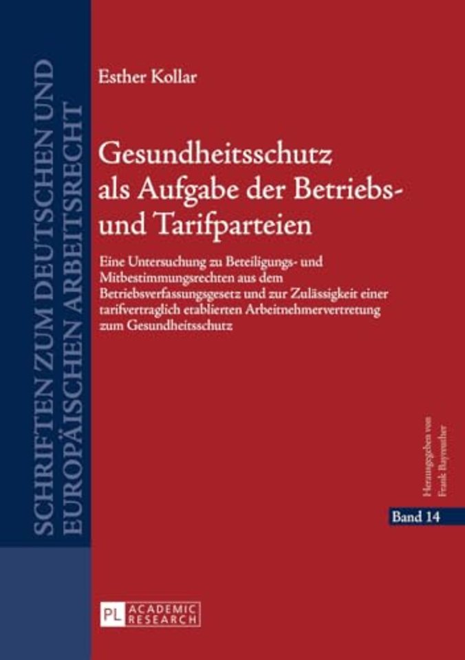 Gesundheitsschutz ALS Aufgabe Der Betriebs- Und Tarifparteien