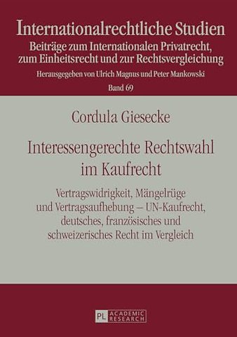 Interessengerechte Rechtswahl Im Kaufrecht