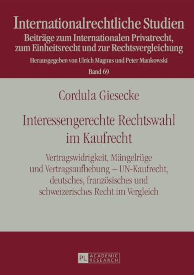 Interessengerechte Rechtswahl Im Kaufrecht