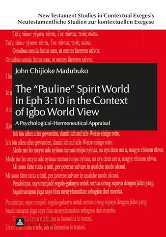 The «Pauline» Spirit World in Eph 3:10 in the Context of Igbo World View