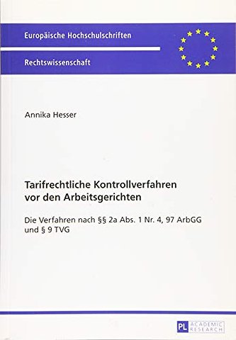 Tarifrechtliche Kontrollverfahren VOR Den Arbeitsgerichten