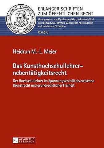 Das Kunsthochschullehrernebentaetigkeitsrecht