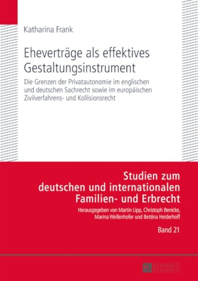 Ehevertraege als effektives Gestaltungsinstrument