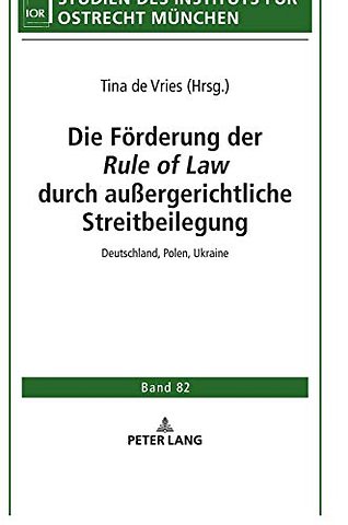 Die Foerderung der durch außergerichtliche Streitbeilegung