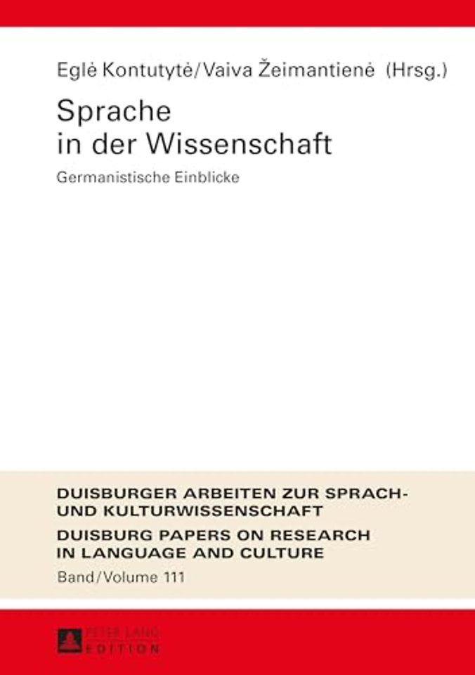 Sprache in der Wissenschaft