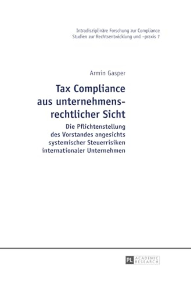 Tax Compliance aus unternehmensrechtlicher Sicht