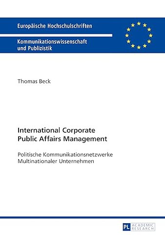 International Corporate Public Affairs Management