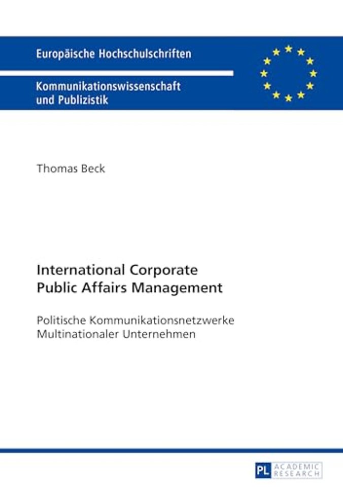 International Corporate Public Affairs Management