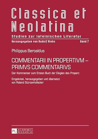 Commentarii in Propertivm - Primvs Commentarivs