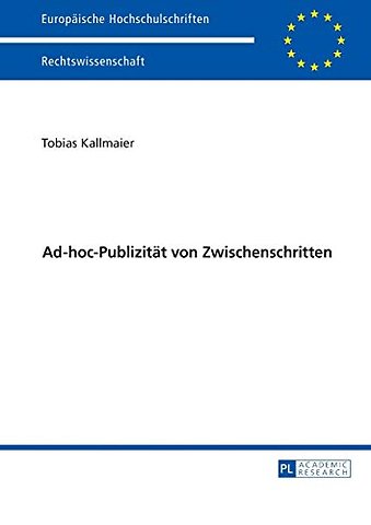 Ad-hoc-Publizitaet von Zwischenschritten