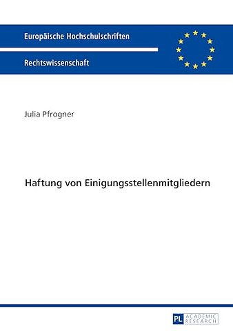 Haftung Von Einigungsstellenmitgliedern