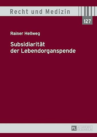 Subsidiaritat Der Lebendorganspende