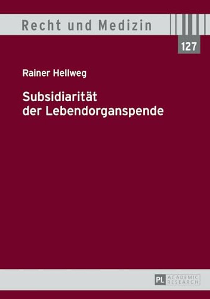 Subsidiaritat Der Lebendorganspende