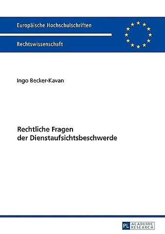 Rechtliche Fragen Der Dienstaufsichtsbeschwerde