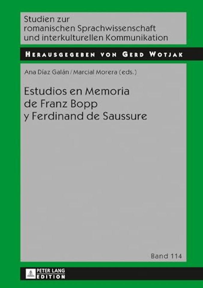 Estudios en Memoria de Franz Bopp y Ferdinand de Saussure