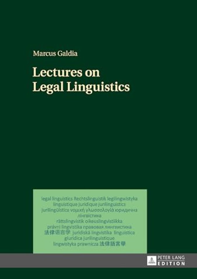 Lectures on Legal Linguistics