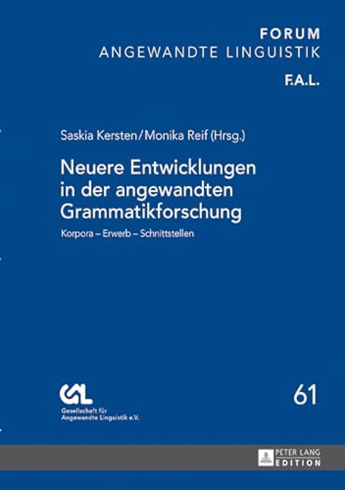Neuere Entwicklungen in der angewandten Grammatikforschung