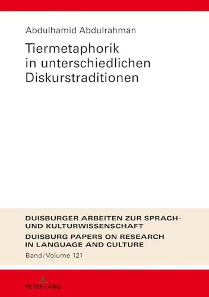 Tiermetaphorik in Unterschiedlichen Diskurstraditionen