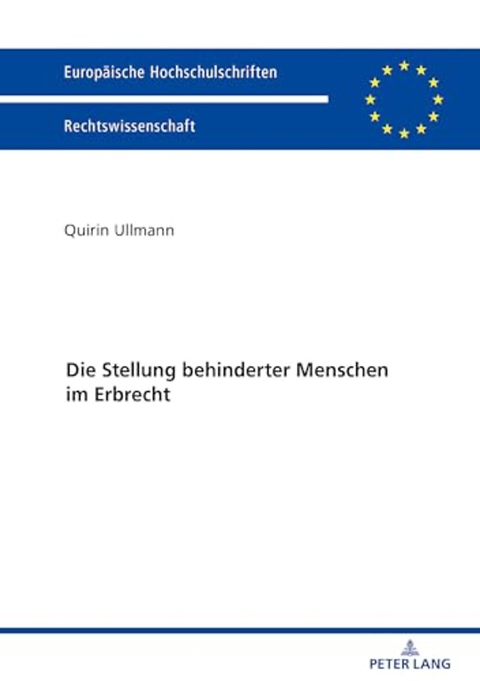 Die Stellung Behinderter Menschen Im Erbrecht