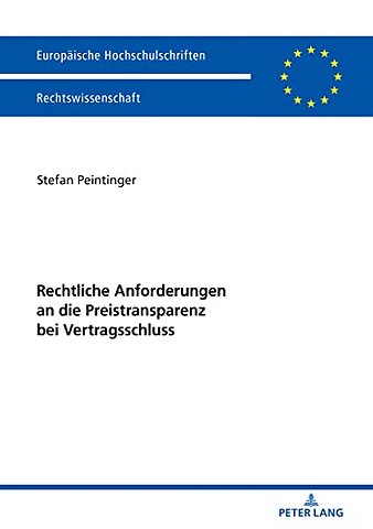 Rechtliche Anforderungen an Die Preistransparenz Bei Vertragsschluss