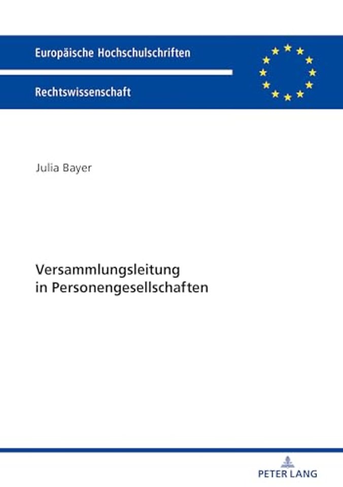 Versammlungsleitung in Personengesellschaften