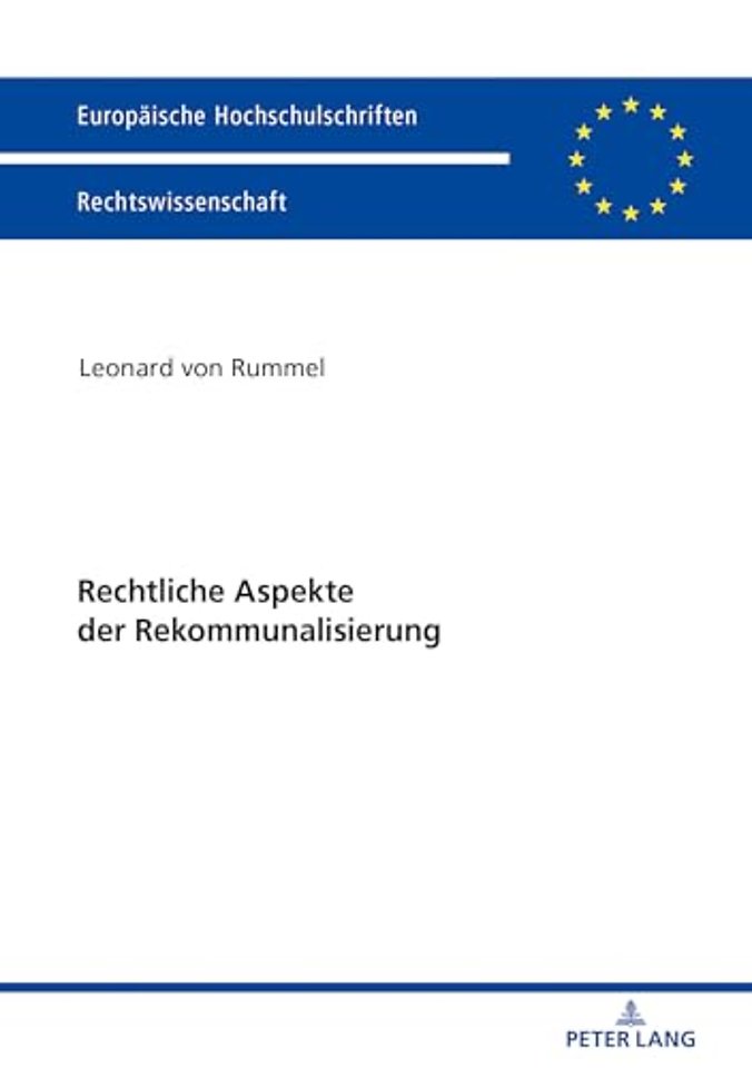 Rechtliche Aspekte Der Rekommunalisierung