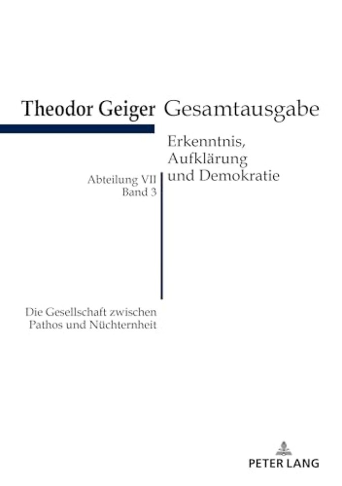 Die Gesellschaft Zwischen Pathos Und Nuechternheit