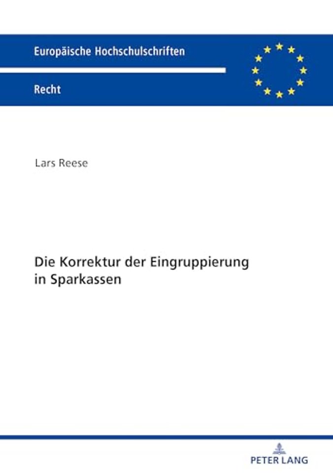 Die Korrektur Der Eingruppierung in Sparkassen