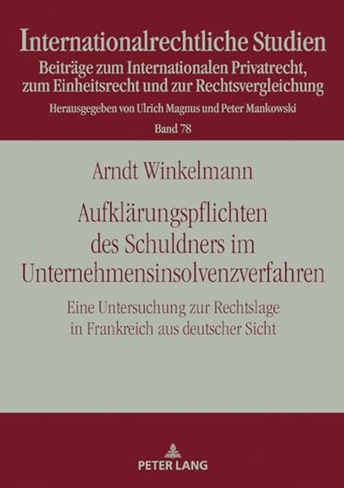 Aufklaerungspflichten des Schuldners im Unternehmensinsolvenzverfahren