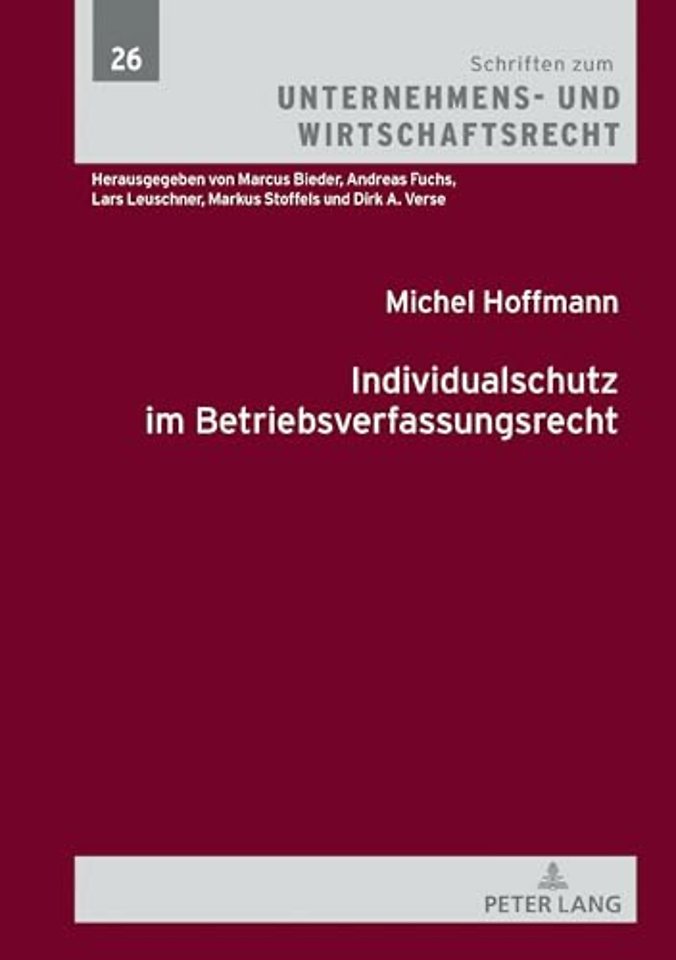 Individualschutz Im Betriebsverfassungsrecht