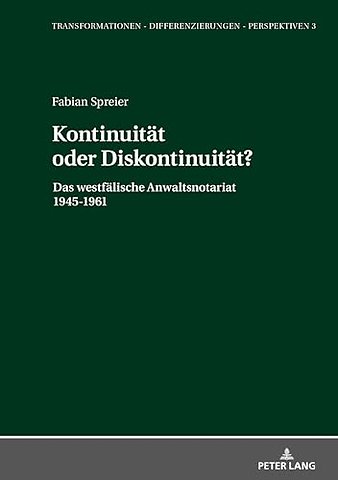 Kontinuitaet oder Diskontinuitaet?