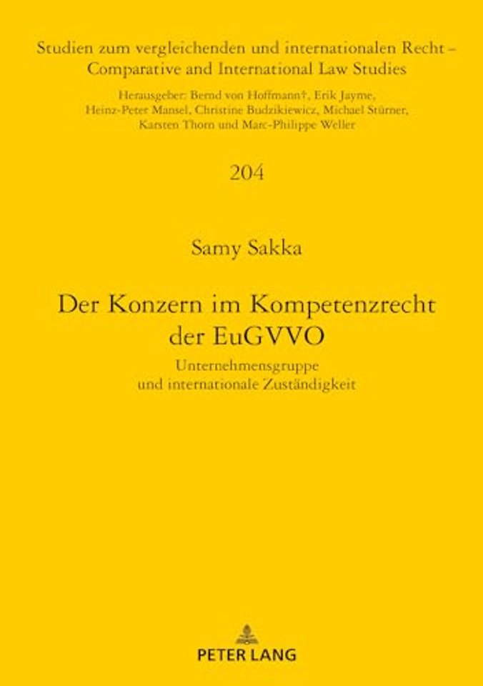 Der Konzern im Kompetenzrecht der EuGVVO