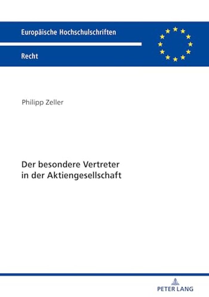 Der besondere Vertreter in der Aktiengesellschaft