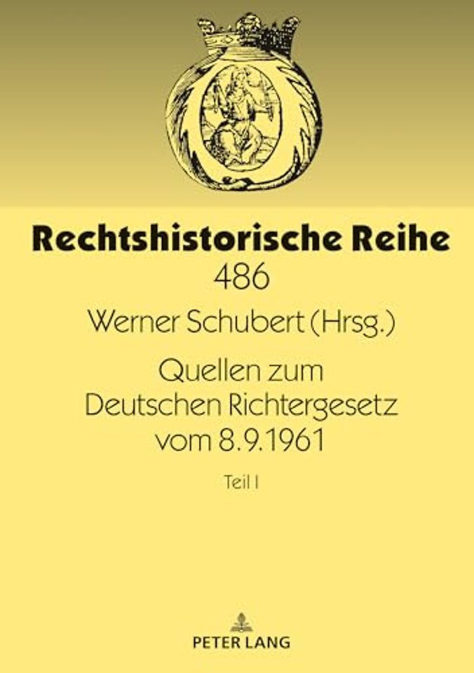 Quellen Zum Deutschen Richtergesetz Vom 8.9.1961