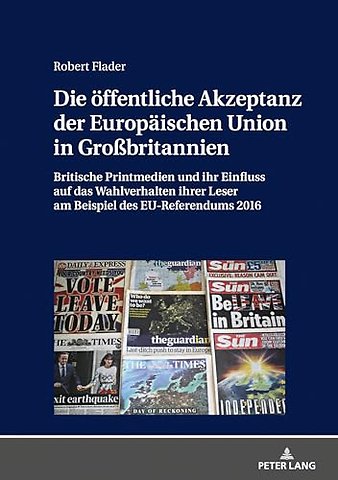 Die oeffentliche Akzeptanz der Europaeischen Union in Großbritannien