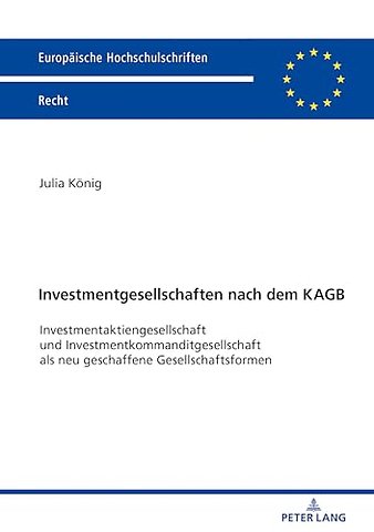 Investmentgesellschaften Nach Dem Kagb