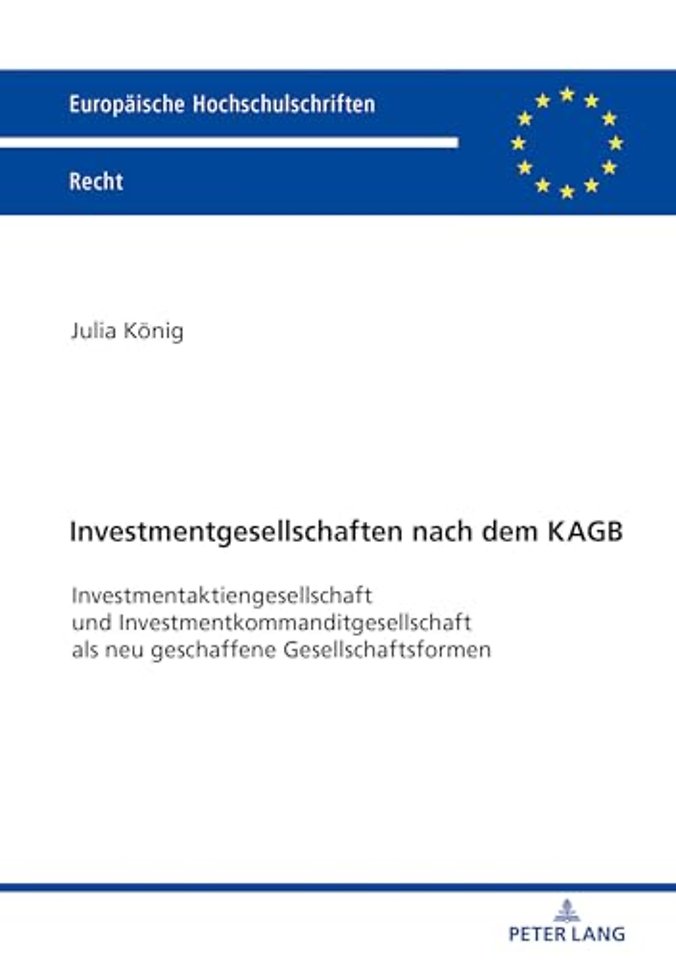 Investmentgesellschaften Nach Dem Kagb