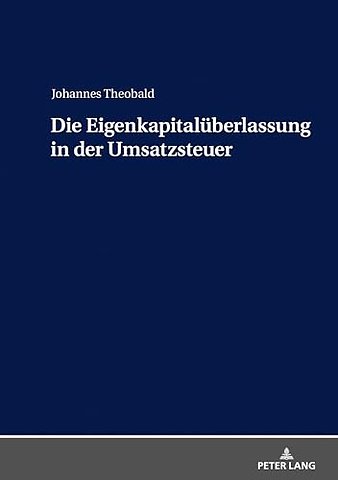Die Eigenkapitalueberlassung in Der Umsatzsteuer