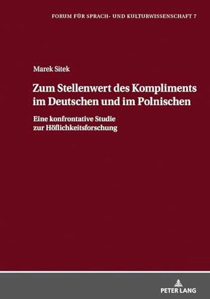Zum Stellenwert Des Kompliments Im Deutschen Und Im Polnischen