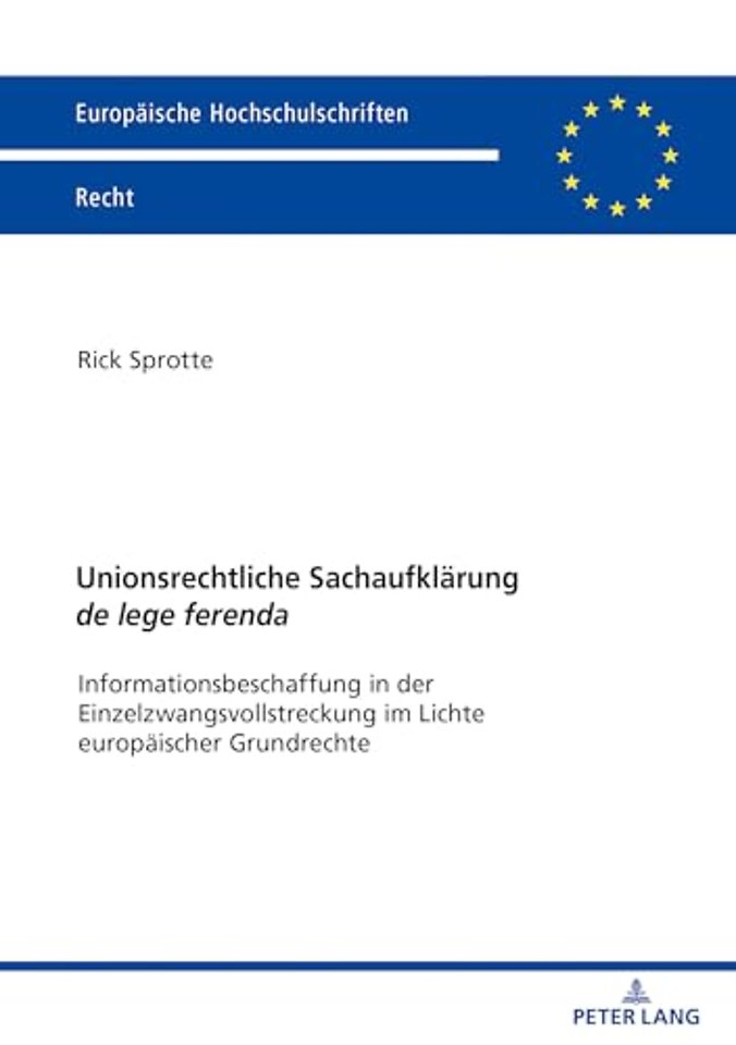 Unionsrechtliche Sachaufklaerung de lege ferenda