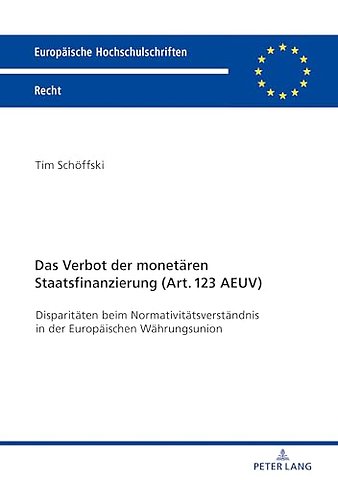 Das Verbot Der Monetaeren Staatsfinanzierung (Art. 123 Aeuv )