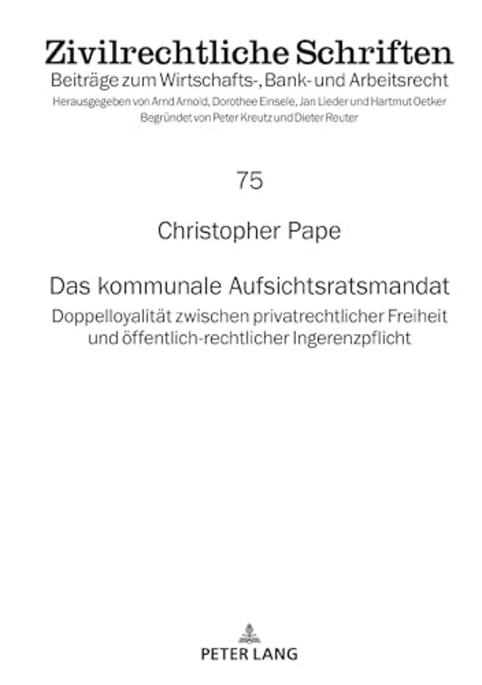 Das kommunale Aufsichtsratsmandat