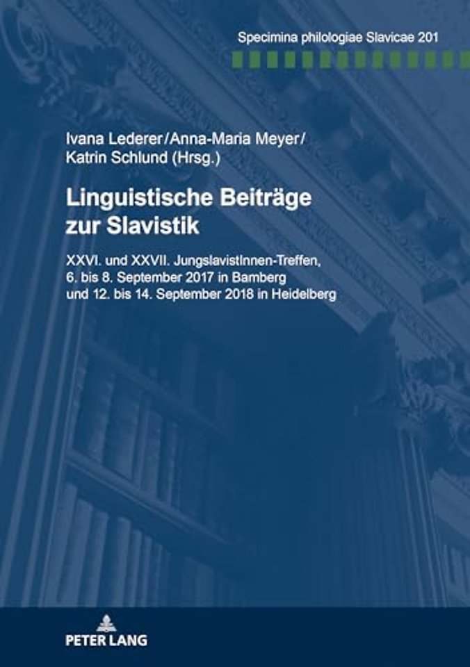 Linguistische Beitraege Zur Slavistik