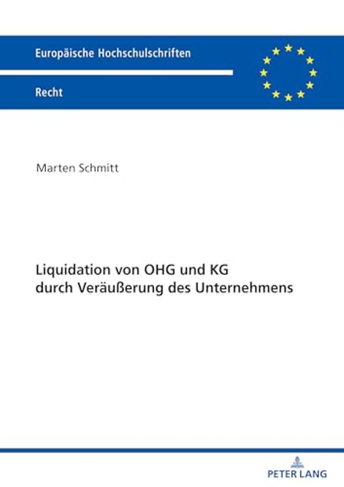 Liquidation von OHG und KG durch Veraeußerung des Unternehmens