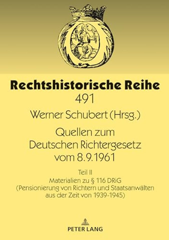 Quellen Zum Deutschen Richtergesetz Vom 8.9.1961