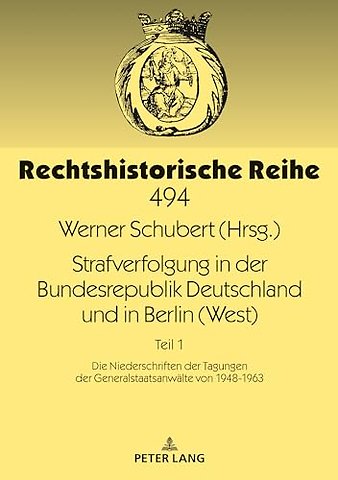 Strafverfolgung in der Bundesrepublik Deutschland und in Berlin (West)