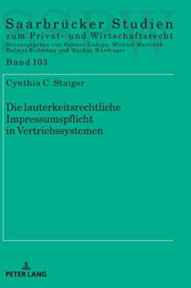 Die lauterkeitsrechtliche Impressumspflicht in Vertriebssystemen