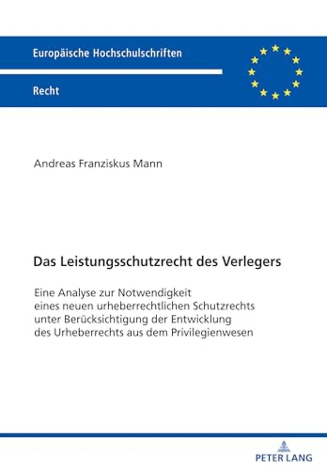 Das Leistungsschutzrecht des Verlegers