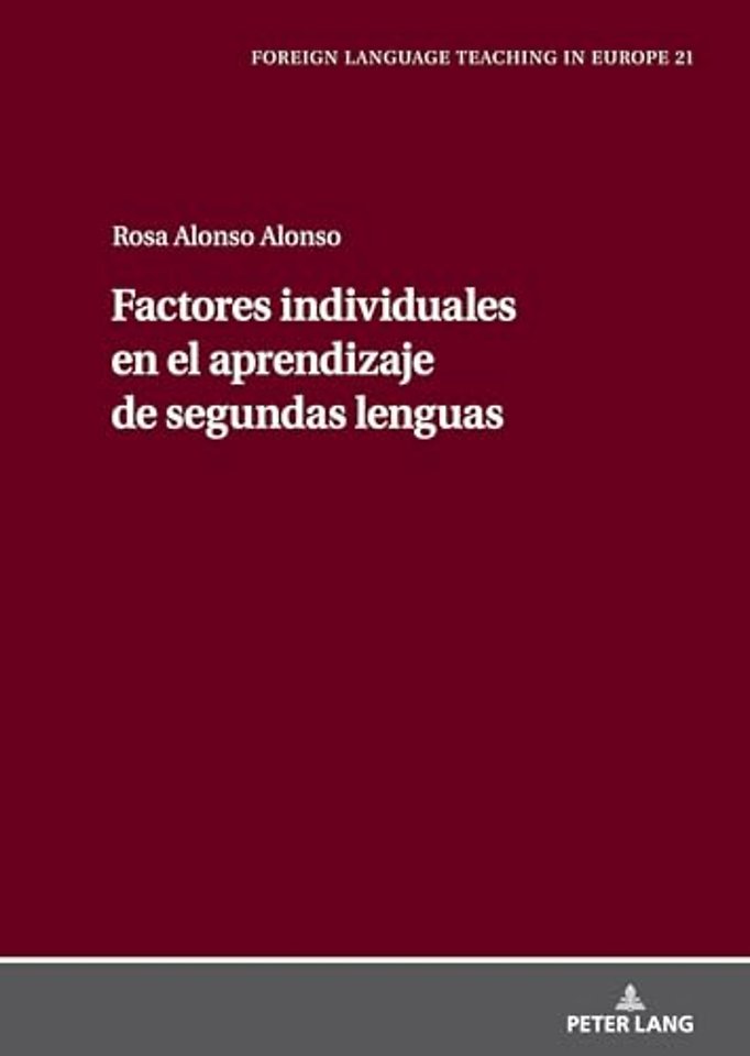 Factores Individuales En El Aprendizaje de Segundas Lenguas