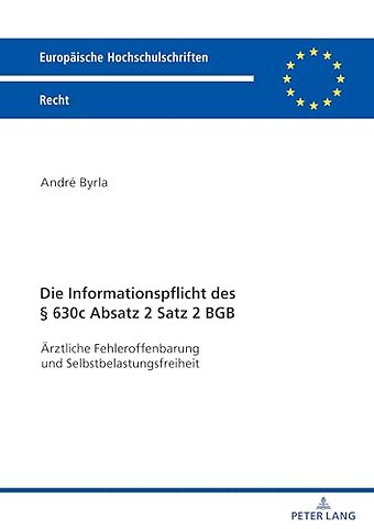 Die Informationspflicht Des § 630c Absatz 2 Satz 2 BGB